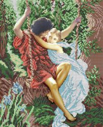 КБ-054 Схема для вышивания бисером ТМ Наследие "Влюбленные"