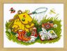 1718 Набор для вышивания Риолис "Отдых на траве"