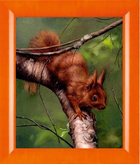 Алмазная мозаика PSP "Белочка на ветке" N-249