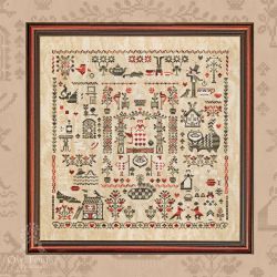 0126-АСЧтк-Н-3Bf Набор для вышивания Owlforest «Алиса в Стране Чудес» трехцветный вариант