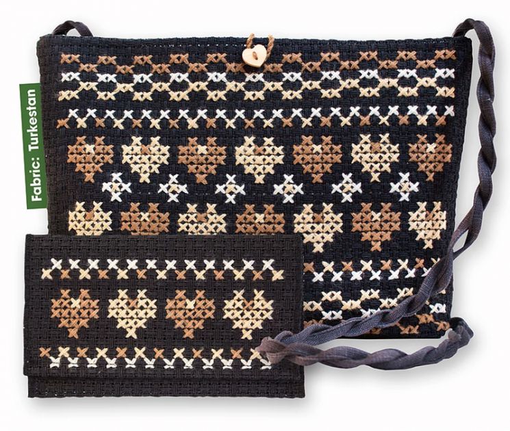 BAG007 Luca-S Набор для вышивания сумки 34х23см с кошельком 20х11см "Орнамент"