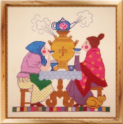 231 Набор для вышивания ОВЕН "У самовара"