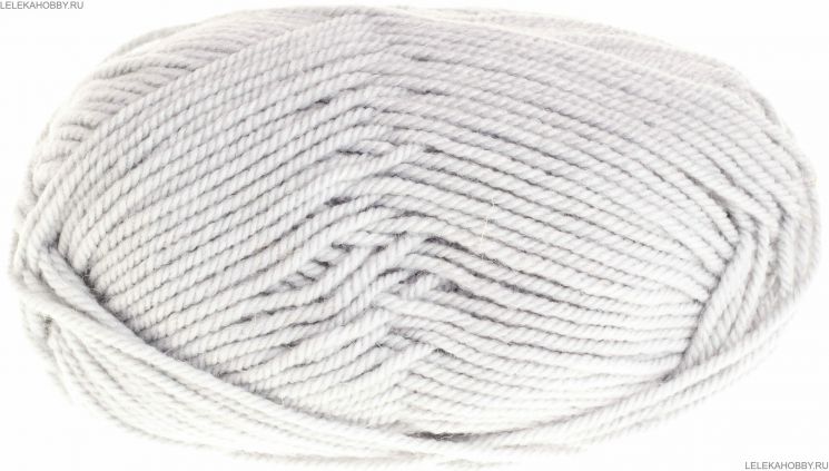 Пряжа ПЕХОРКА Популярная // 028 // 08 // Светло-серый