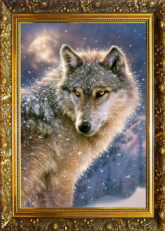 NR-18 Алмазная мозаика Милато "Страж леса"