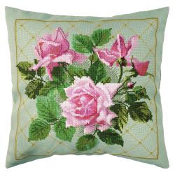 14.001.36 Набор для вышивания Марья Искусница "Розовые розы"