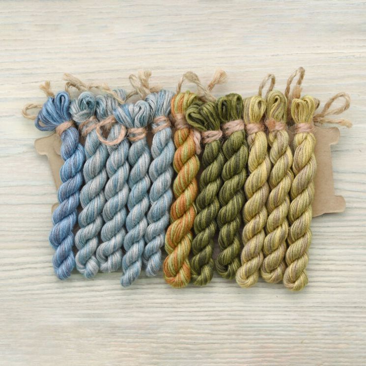  Набор ниток OwlForest для схемы «Окошки» (DMC) 28 каунт в 2 нити НМул-О-3282