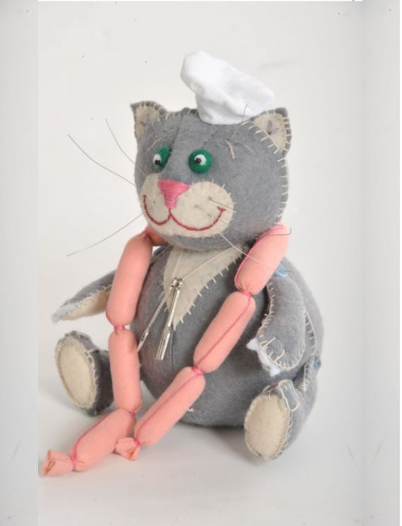 Набор для создания текстильной игрушки Перловка "Кот Обжора" ПФЗД-1004