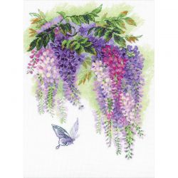 1672 Набор для вышивания РИОЛИС Глициния