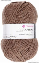 Пряжа ПЕХОРКА Носочная // 044 // 274 // Серо-бежевый