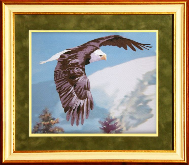 Набор для вышивания гладью РИСУЕМ ИГЛОЙ "Парящий над миром" N0019