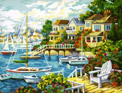 MG210 Картина по номерам "Южный порт"