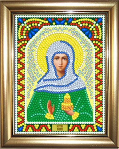 ИМРА5-075 Алмазная мозаика ТМ НАСЛЕДИЕ с рамкой "Святая Яна" (Жанна)