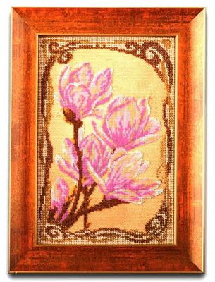 Набор для вышивания бисером КРОШЕ "Трогательные магнолии" В-413