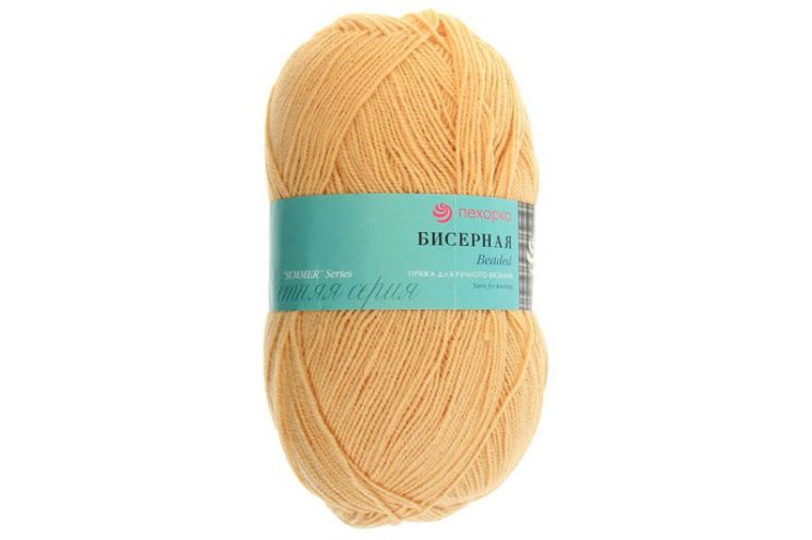 Пряжа ПЕХОРКА Бисерная // 005 // 124 // Песочный