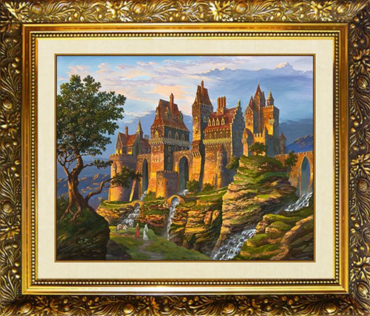ML-16 Алмазная мозаика МИЛАТО "Замок в горах"