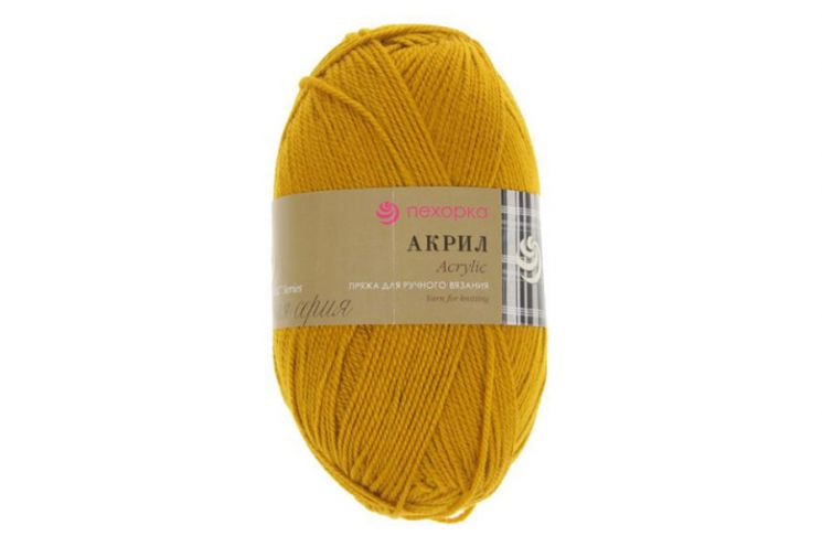 Пряжа Акрил Пехорский // 003 // 447 // Горчица