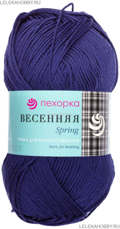 Пряжа ПЕХОРКА Весенняя // 009 // 04 // Темно-синий