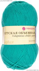Пряжа ПЕХОРКА Детская объёмная  100гр. // 098 // 581 // Светлый изумруд