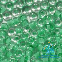 38652 Бисер салатовый прозрачный (Preciosa) 