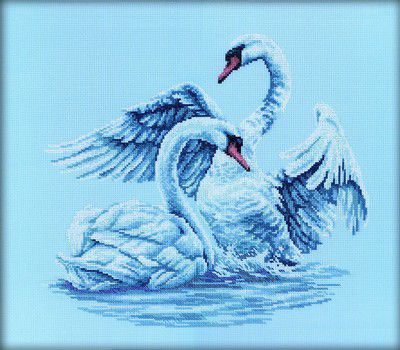Набор для вышивания крестом РТО "Лебединая верность" M210