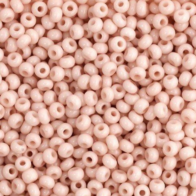 Бисер Preciosa 03212 матовый бело-розовый