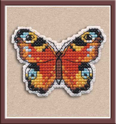 1171 Набор для вышивания ОВЕН "Значок Павлиний глаз"