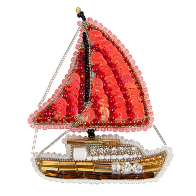 БП-328 Набор для изготовления броши Crystal Art "Алые паруса"