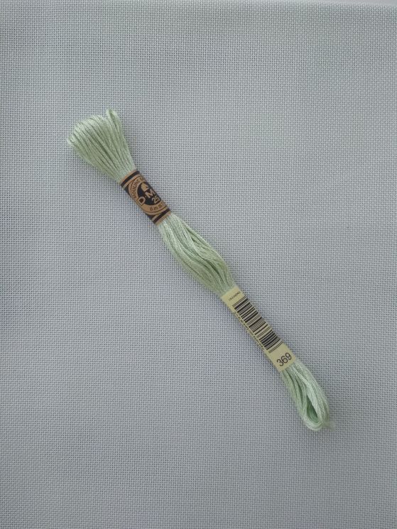 27213 Ткань равномерного плетения Ubelhor Моника, цвет зеленый, 50х35см