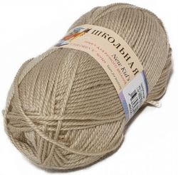 Пряжа ПЕХОРКА Школьная // 107 // 43 // Суровый лен
