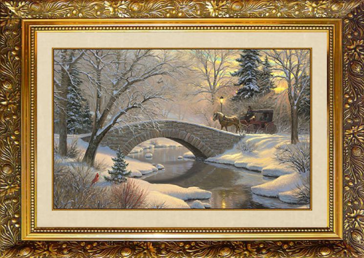 F-163 Алмазная мозаика МИЛАТО "Зимняя дорога"