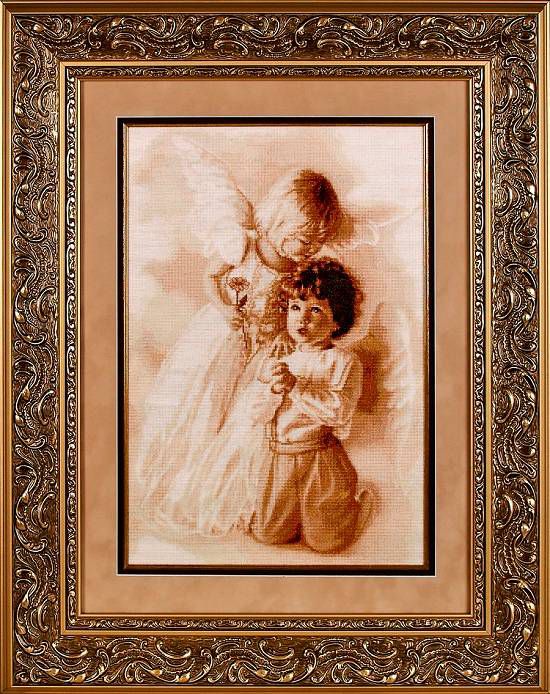 Набор для вышивания крестом Alisena "Молитва ангелов" 1053