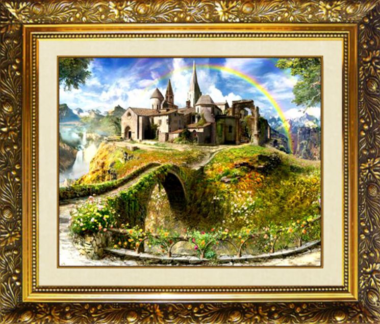 ML-41 Алмазная мозаика МИЛАТО "Свет радуги"