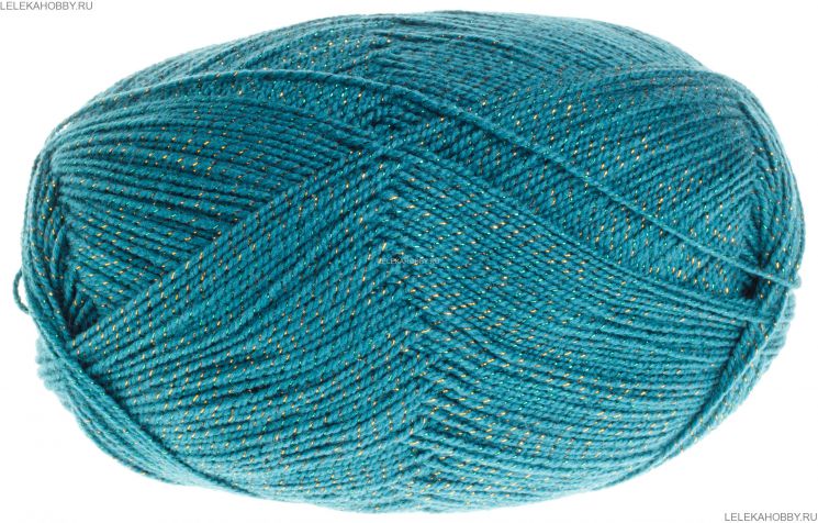 Пряжа ПЕХОРКА Мерцающая // 024 // 14 // Морская волна