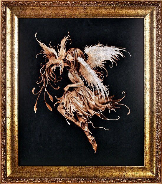 Набор для вышивания крестом Alisena  "Фея на черном" 1078