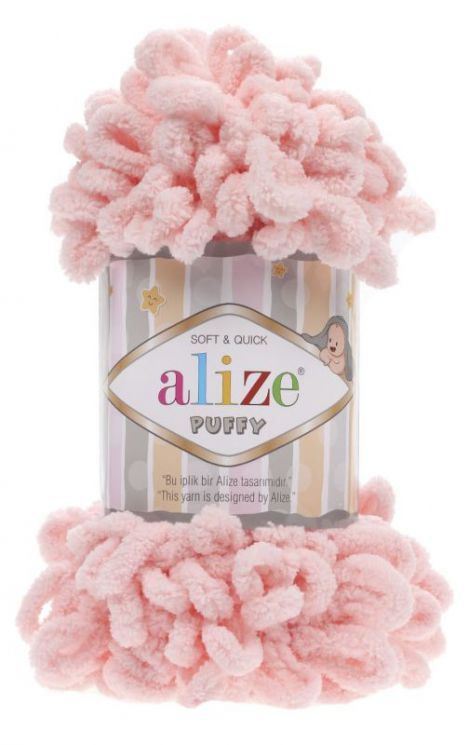 340 Пряжа Alize PUFFY - персик