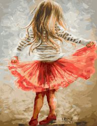 GX9256 Картина по номерам Paintboy "Маленькая модница"