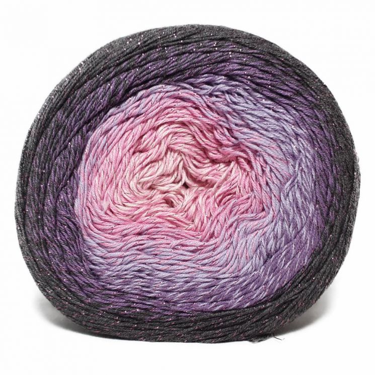 Пряжа Flowers Moonlight 3276 Темно-серый/сиреневый/розовый