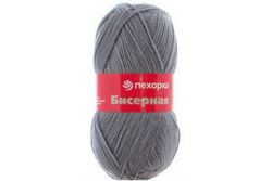 Пряжа ПЕХОРКА Бисерная // 005 // 39 // Серо-голубой