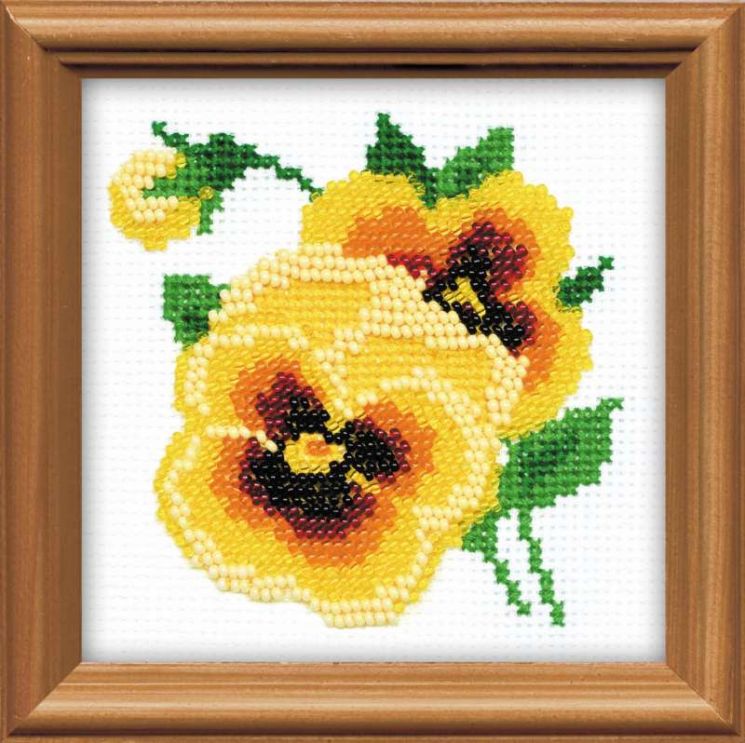 Набор для вышивания Риолис "Анютки" 1221