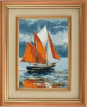 Набор для вышивания крестом PSP "Алые паруса" 0128