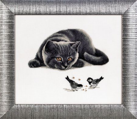 Набор для вышивания крестом Alisena "Наблюдаю" 1109