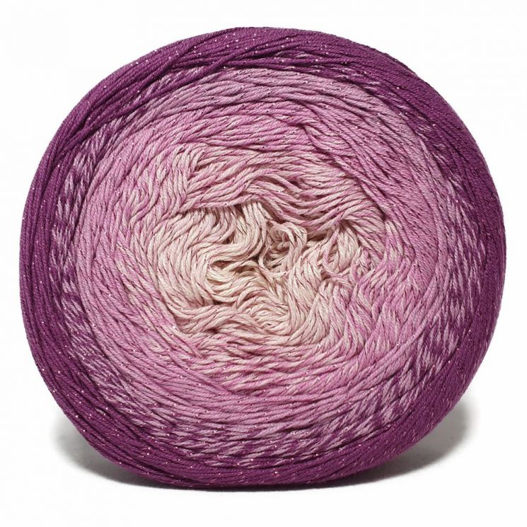 Пряжа Flowers Moonlight 3290 Фиолетовый/розовый/натуральный