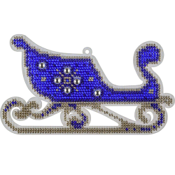 Набор для вышивания бисером на пластиковой основе FLPL-055, 8,5*14,5