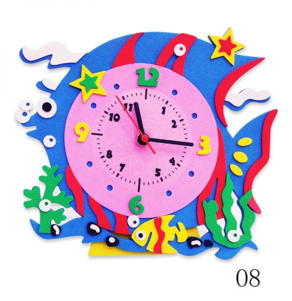 "Рыбка" часы - набор для творчества из Фоамирана CL008 