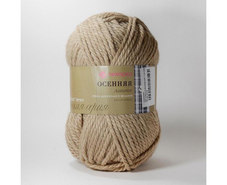 Пряжа ПЕХОРКА Осенняя // 085 // 03 // Светло-бежевый