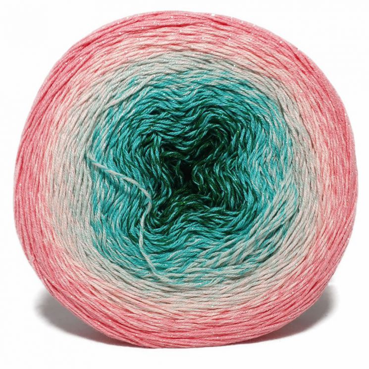 Пряжа Flowers Moonlight 3292 Лососево-бирюзовый