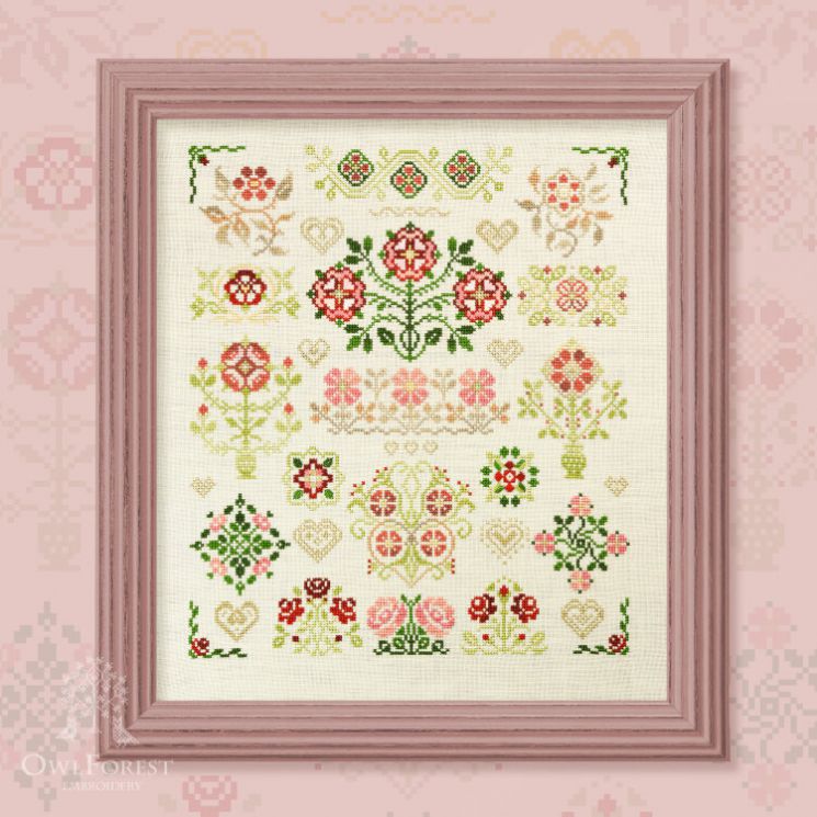 0085-КР-Н-3Bf Набор для вышивания СОВИНЫЙ ЛЕС  "Королева Роза"