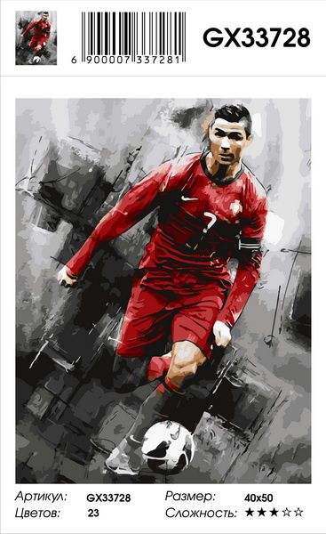 Картина по номерам Paintboy "Футболист" GX33728 