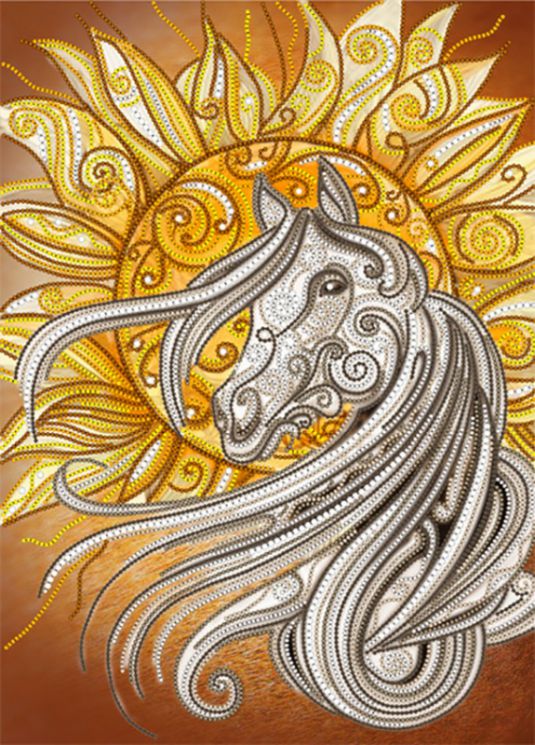 КБ-375 Схема для вышивания бисером ТМ Наследие "Серебрянное копытце"