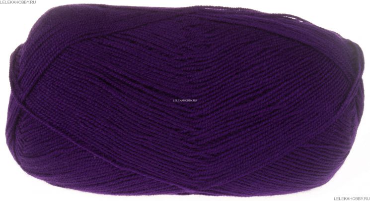 Пряжа ПЕХОРКА Бисерная // 005 // 698 // Темно-фиолетовый
